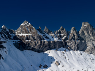 The Famous Sardona Alpine Panorama This famous view is from the Tectonic Arena Sardona, which is a spectacular geological UNESCO World Heritage site in Switzerland. Note the clearly visible line in the rock formation, also known as the “magic line”. This fascinating contour marks the dividing line where 250-300 million year old rocks were pushed over the much younger, “only” 35-50 million year old rock layers. #art #design #decor